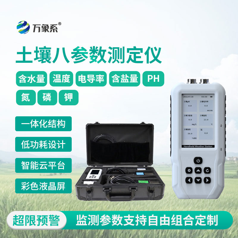 告別憑感覺種地:土壤水分溫度鹽分電導(dǎo)率PH氮磷鉀測(cè)定儀來(lái)了
